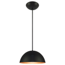 Ver imagem 1 de Pendente Decor Luminária Mexicano Alumínio Preto/cobre M
