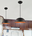 Ver imagem 3 de Pendente Decor Luminária Mexicano Alumínio Preto/cobre M