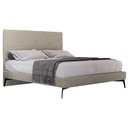 Ver imagem 1 de Cama Casal Queen com Cabeceira 165cm Pés Metálicos Elisa S05 Linho Marrom - Mpozenato