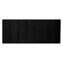 Ver imagem 2 de Cabeceira Modulada Estofada Adesiva 1 Módulo em Tiras 20x60cm Preto