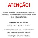 Ver imagem 7 de Cabeceira Modulada Estofada Adesiva 1 Módulo em Tiras 20x60cm Preto