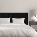 Ver imagem 1 de Cabeceira Modulada Estofada Adesiva 1 Módulo em Tiras 20x60cm Preto