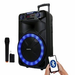 Caixa Som Portátil Bluetooth Amplificada 1000W com Microfone Thunder x Sumay - 1