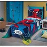 Manta Fleece Solteiro Homem Aranha+Fronha Dupla Face - 1
