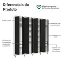 Ver imagem 5 de Guarda-Roupa Casal com Pés 8 Portas Batentes Saturno Madesa