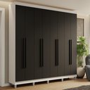 Ver imagem 1 de Guarda-Roupa Casal com Pés 8 Portas Batentes Saturno Madesa