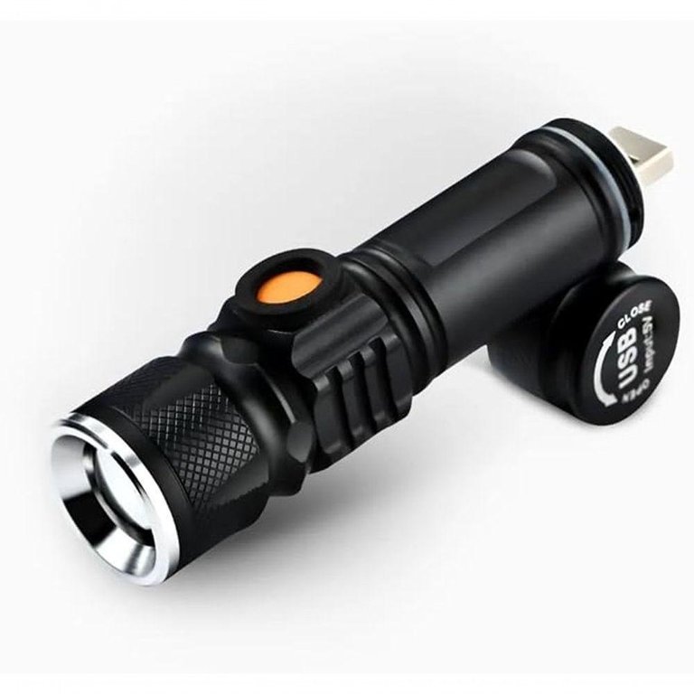 Lanterna Recarregável Usb Luz Negra Uv 3 Modos Zoom Lanterna Recarregável Usb Luz Negra Uv 3 Modos Zoom