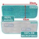 Ver imagem 3 de Kit Mop Spray Fit Flashlimp Cabo 129cm + 2 Refis Microfibra
