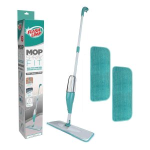 Kit Mop Spray Fit Flashlimp Cabo 129cm + 2 Refis Microfibra