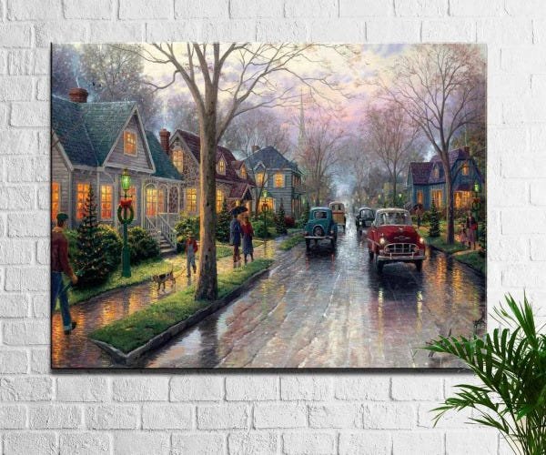 Quadro Decorativo Paisagem lago em tela - TMK:07 - 1