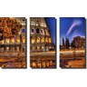 Quadro Decorativo Itália Roma Ponto Turístico Varias Peças - 3 Peças - 1