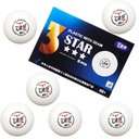 Ver imagem 3 de Bola Ping Pong Tenis Mesa 3 Estrelas Kit 6 Uni Treino Esporte Recreaçao Clube Escola Lazer