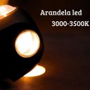 Ver imagem 3 de Arandela Led 4w 4 Fachos Branco Quente 3000k Fp >0.5 Irc 80 Biv Marca Hitec