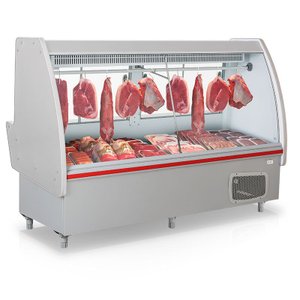 Balcão Frigorífico Açougue POP GAPS-210 Cinza Gelopar 2.10m Iluminação em LED 220v