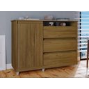 Ver imagem 2 de Cômoda Pequena para Quarto 3 Gavetas SKY Primus:Freijó