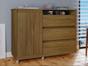 Ver imagem 2 de Cômoda Pequena para Quarto 3 Gavetas SKY Primus:Freijó