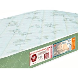 Colchão Queen Castor Casal Sleep Max Espuma D33 158x198x15cm Branco/Verde -  - 2