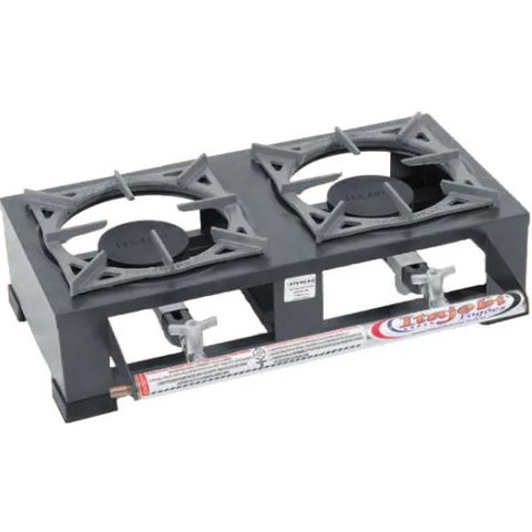 Fogão Industrial de Mesa 2 Bocas 20x20 Estampado Baixa Pressão - Itajobi Fogões