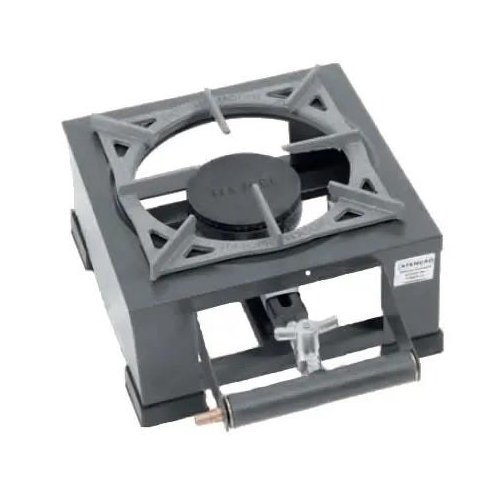 Fogão Industrial de Mesa 1 Boca 20 x 20 Estampado Baixa Pressão - Itajobi Fogões