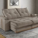 Ver imagem 1 de Sofá Retrátil e Reclinável 5 Lugares M-193 2,90m Molas Ensacadas Pillow Top Estofados Martins