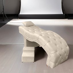 Escada Escadinha 2 Degraus Para Maca Estetica Com Almofada Resistente + Capa Protetora Luxo Clinica  - 2
