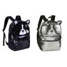MOCHILA PAETÊ CACHORRO PRETO/PRATA CLIO GIRLS CG2034 - 1