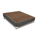 Ver imagem 4 de Cama Box Casal: Colchão Molas Ortobom SuperPocket Gold + Box Suede Gray(138x188)