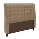 Ver imagem 1 de Cabeceira King Ana 195 Cm Cama Box Ana Suede Bege - Fm