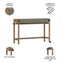 Ver imagem 3 de Aparador Sala de Estar 120cm Pé Madeira Soleil Oak/cinza F07 - Mpozenato