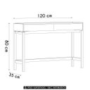 Ver imagem 4 de Aparador Sala de Estar 120cm Pé Madeira Soleil Oak/cinza F07 - Mpozenato