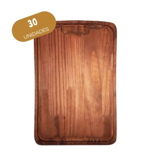 Kit 30 Tabuas de Carne Para Churrasco Tamanho Médio Rústica