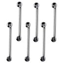 Ver imagem 1 de Barra Alça Apoio 40cm Kit 6 Uni Aço Inox Suporte Idoso Gestante Cadeirante Pcd Criança Corrimao Esca