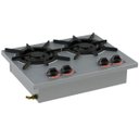 Ver imagem 1 de Fogão 2 Bocas Alvenaria 30x30 2Q Duplos Baixa Pressão Inox - Itajobi Fogões