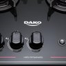 Fogão 5 Bocas Dako Magister Preto com Mesa de Vidro e Tripla Chama - Bivolt - 7
