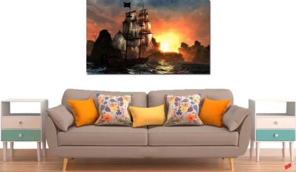 Quadro Decorativo Navil no Mar Para Sala e Quarto Varias Peças - 1 Peça - 2