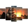 Quadro Decorativo Navil no Mar Para Sala e Quarto Varias Peças - 5 peças - 1