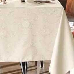 Toalha de Mesa Retangular 6 Lugares 1,60m X 2,20m Celebra Karsten:sienna Natural - 4