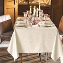 Ver imagem 2 de Toalha de Mesa Retangular 6 Lugares 1,60m X 2,20m Celebra Karsten:sienna Natural