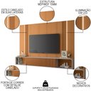 Ver imagem 3 de Painel para Tv 85 Pol Suspenso Canelado com Led Vivaz H01 Off White/cinamomo - Mpozenato