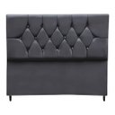 Ver imagem 1 de Cabeceira Estofada Cama Casal Queen Size 160 Cm Suede Nina:cinza Escuro