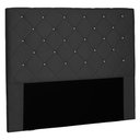 Ver imagem 1 de Cabeceira Estofada Cama Box Casal Tânia 140cm Suede Preto - Desk Design