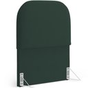 Ver imagem 1 de Cabeceira Cama Box 100cm Orgânica Lanna W01 Suede Verde Musgo - Lyam Decor
