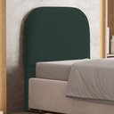 Ver imagem 2 de Cabeceira Cama Box 100cm Orgânica Lanna W01 Suede Verde Musgo - Lyam Decor