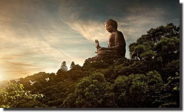 Quadro Decorativo Buda Para Sala e Quarto M3 - 1 Peça - 1