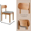 Ver imagem 3 de Sala de Jantar Mesa Ballare 135cm Tampo Laminado Redondo com 4 Cadeiras Star