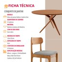Ver imagem 6 de Sala de Jantar Mesa Ballare 135cm Tampo Laminado Redondo com 4 Cadeiras Star