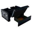 Ver imagem 4 de Sofá Cama 2 Lugares com Baú Hiram Veludo Inca Preto