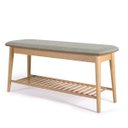 Ver imagem 1 de Banco Sapateira com Prateleira Ripada Liva 100 Cm Tauari Verde