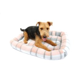 Cama Super Fofa Xadrez Rosa - P - 2