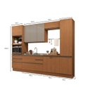 Ver imagem 2 de Cozinha Completa Modulada 7 Peças 3,20m Maxxi Canela Kappesberg